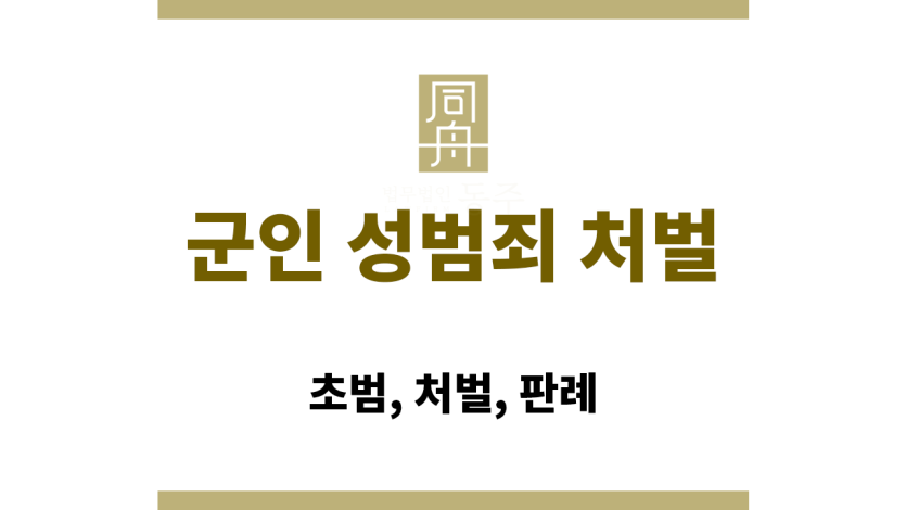 군인 성범죄 처벌