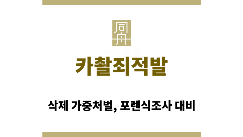 카촬죄적발