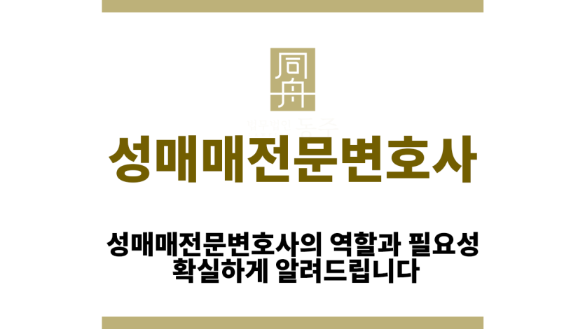 성매매전문변호사