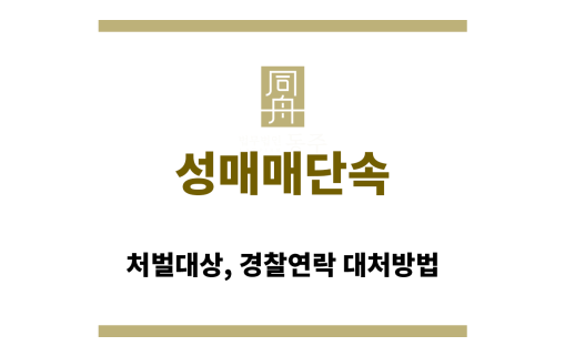 성매매 단속 현장, 경찰의 검문 모습