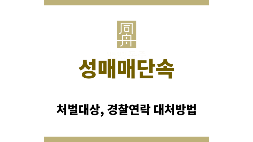 성매매 단속 현장, 경찰의 검문 모습