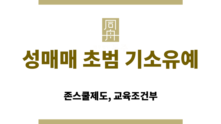 성매매 초범 기소유예 제도의 정의와 구조 설명 이미지