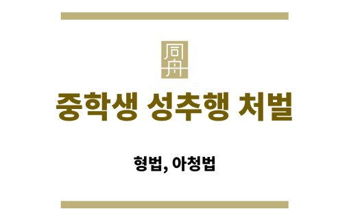 중학생 성추행 처벌 기준을 설명하는 법령 조항 캡처 이미지