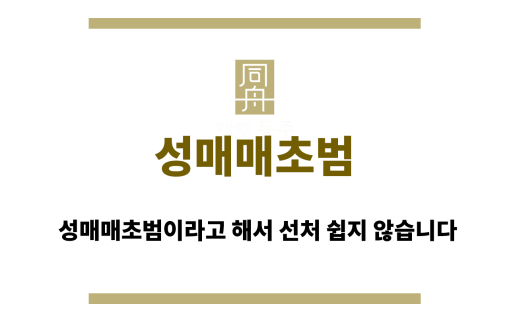 성매매초범