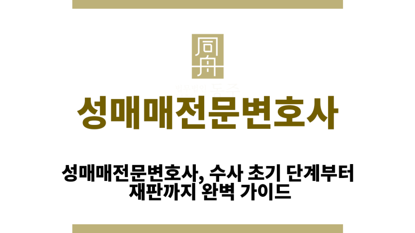 성매매전문변호사