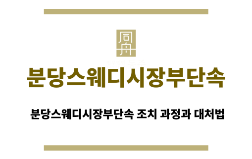 분당스웨디시장부단속