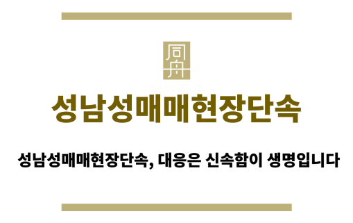 성남성매매현장단속