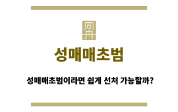 성매매초범