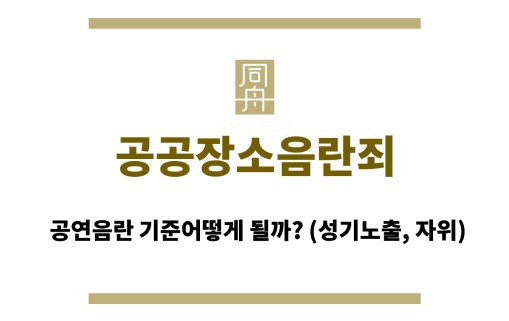 공공장소음란죄