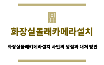 화장실몰래카메라설치