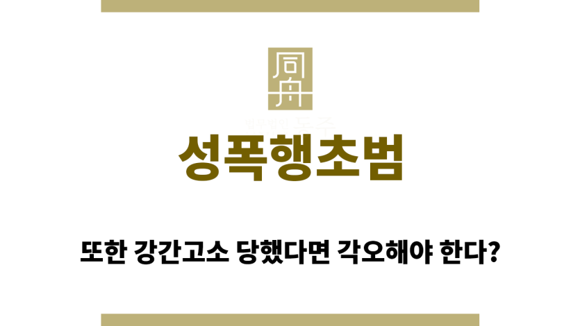 성폭행초범