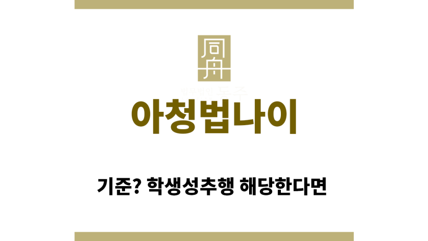 ＂아청법나이“