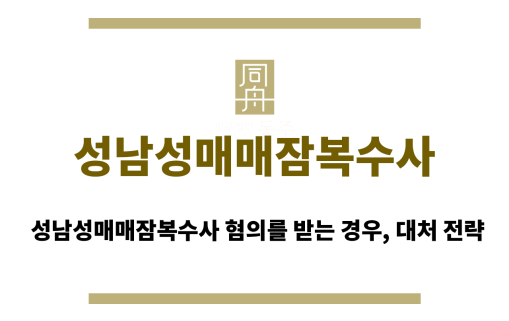 성남성매매잠복수사