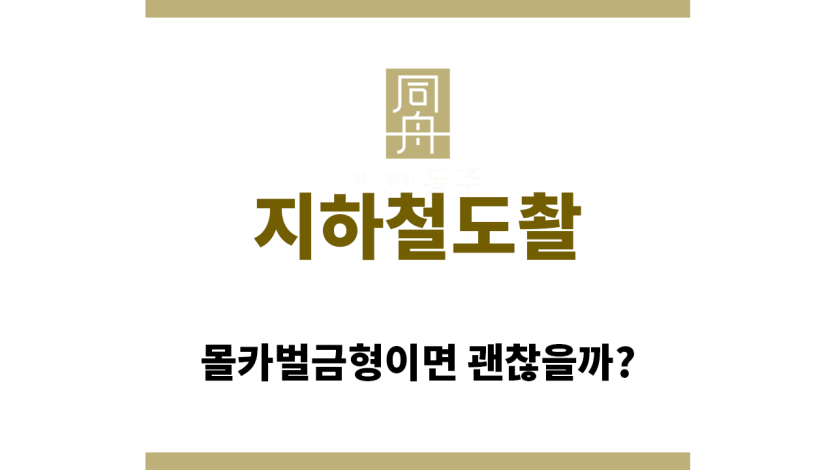 ＂지하철도촬“