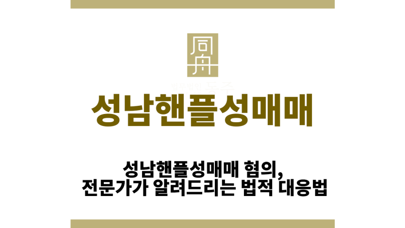 성남핸플성매매