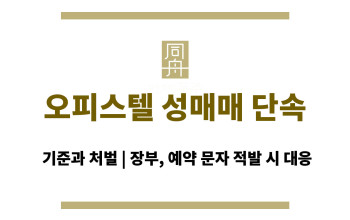 오피스텔 성매매 단속