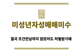 ＂미성년자성매매미수“