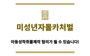 미성년자몰카처벌