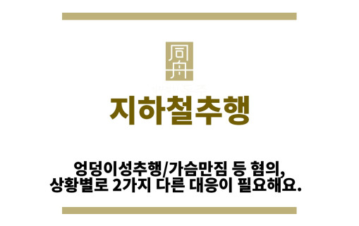 ＂지하철추행“