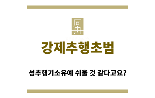 ＂강제추행초범“