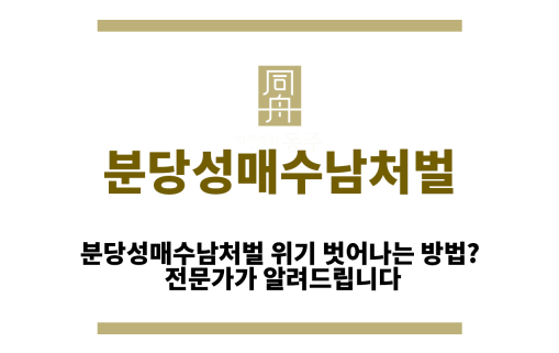 분당성매수남처벌