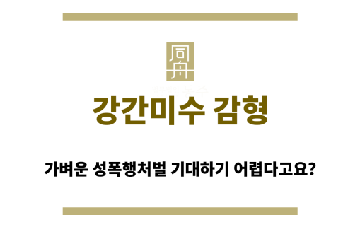 강간미수 감형은 단지 미수라고 하여 무조건 이루어지지 않습니다