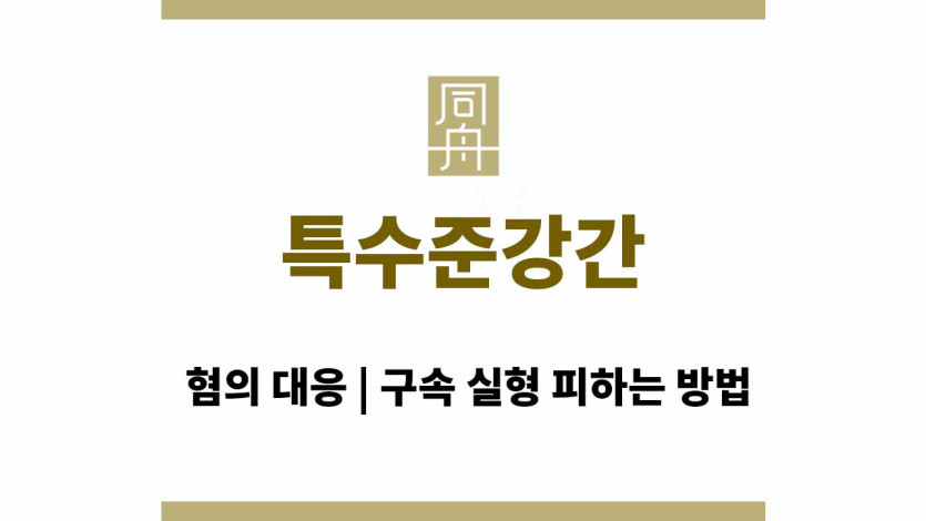 특수준강간 혐의 대응 | 구속 실형 피하는 방법