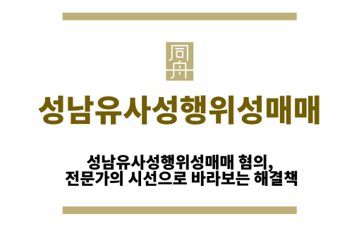 성남유사성행위성매매