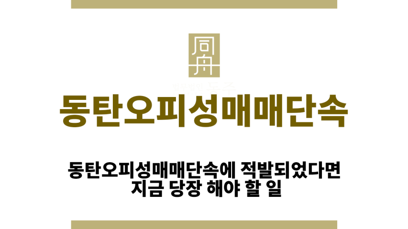 동탄오피성매매단속